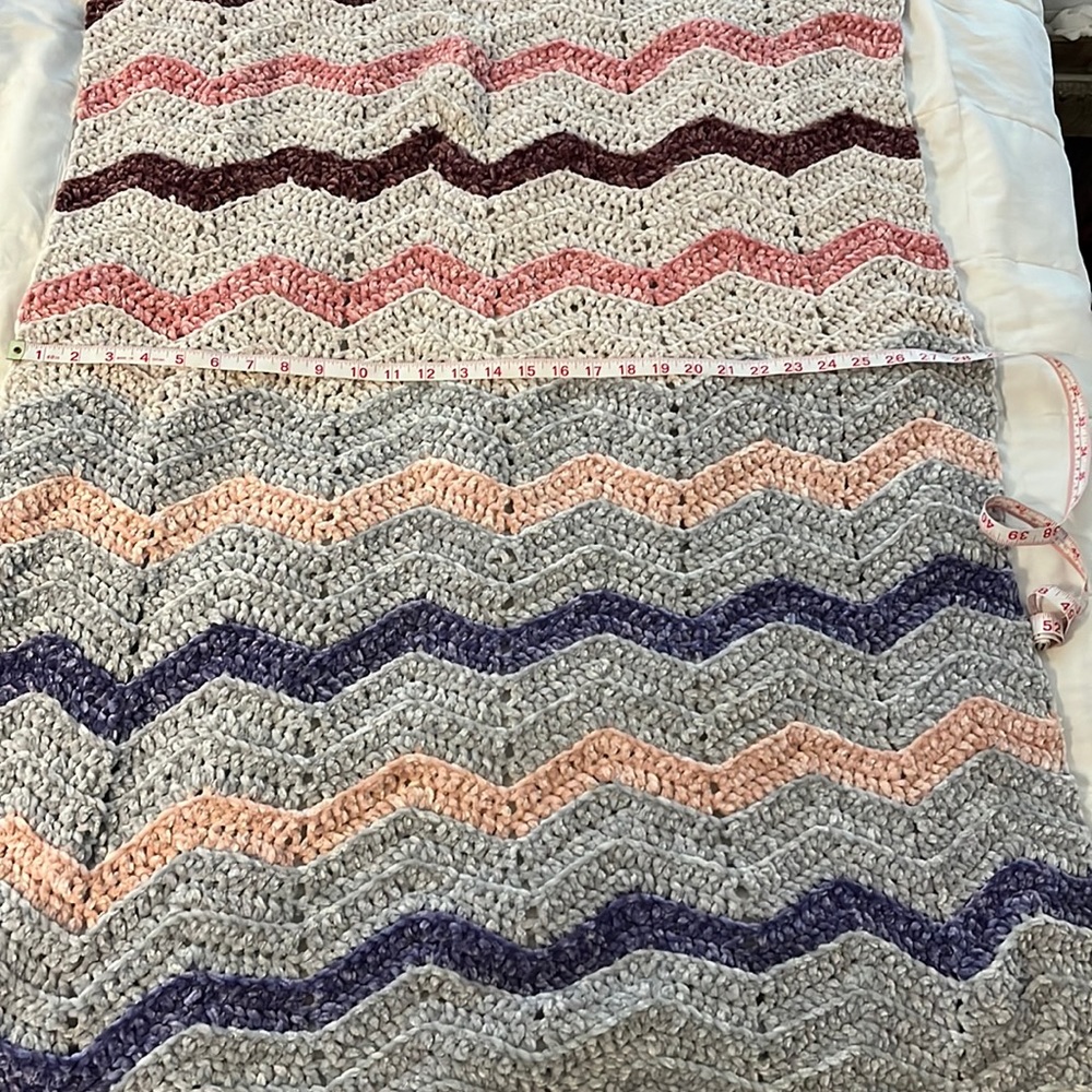 Handmade crocheted blanket